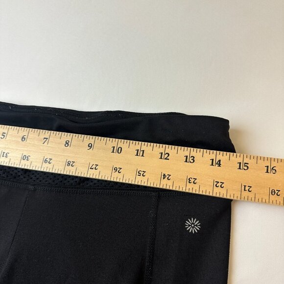 Tangerine Yoga Pants Womens Medium Black Mesh Waist Activewear Workout Running - Picture 4 of 12